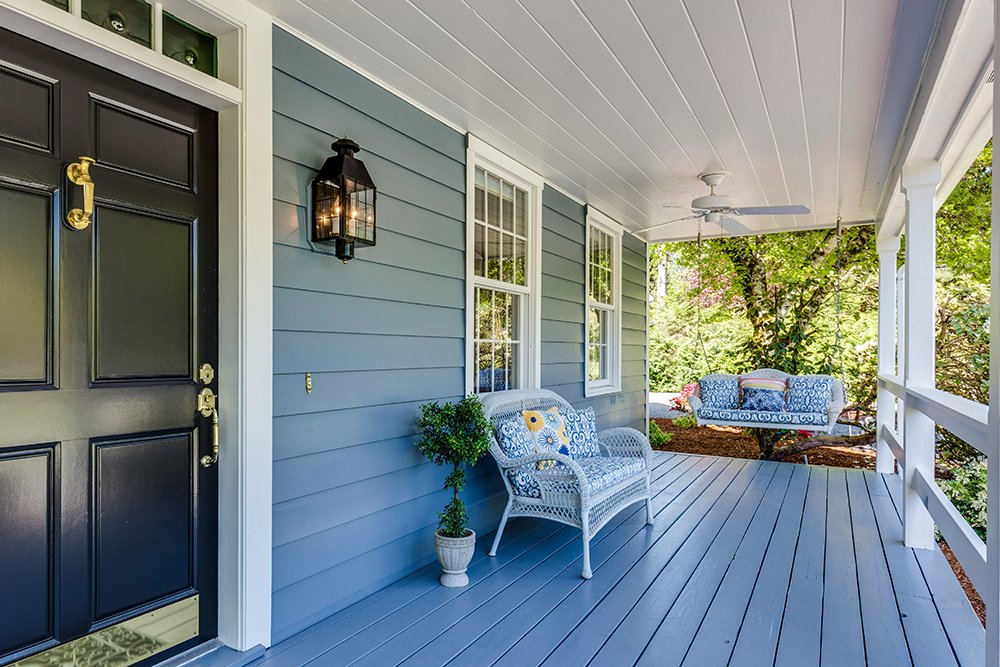 front porch of recently sold home